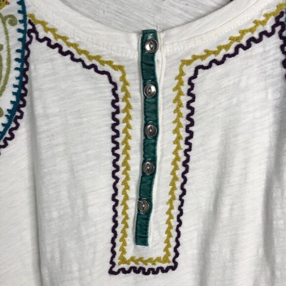 Double D Ranch Cream Embroidered Long Sleeve Top - Picture 10 of 16